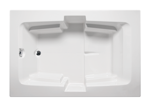 Americh FO7248TEA2-BI Forum 7248 End Drain - Tub Only / Airbath 2 - Biscuit