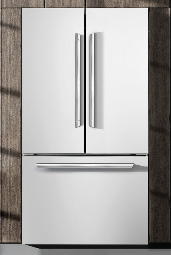 Forza 36-Inch French Door Refrigerator with Bottom Freezer in Stainless Steel (FF36FBMS)