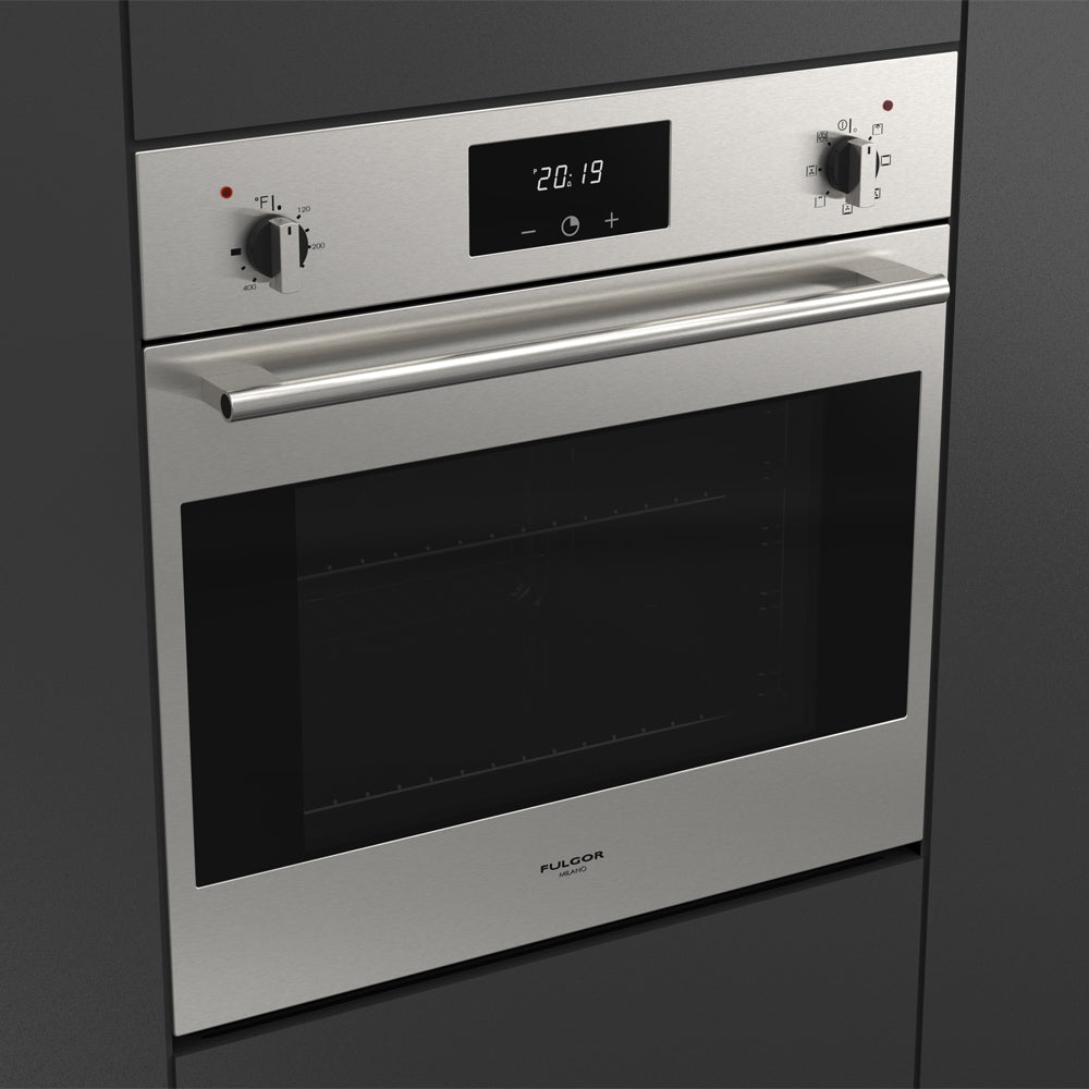 Fulgor Milano 24 in. 100 Series Electric Convection Single Wall Oven (F1SM24S2)