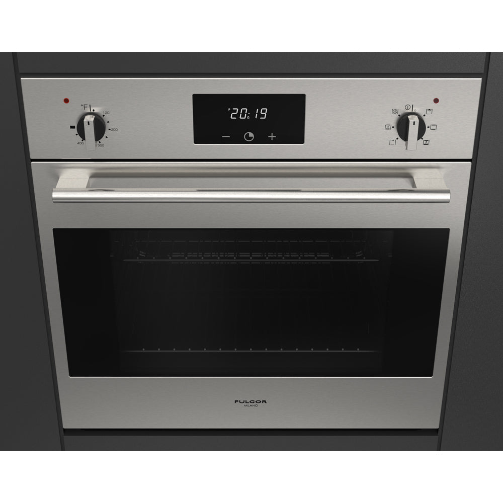 Fulgor Milano 24 in. 100 Series Electric Convection Single Wall Oven (F1SM24S2)