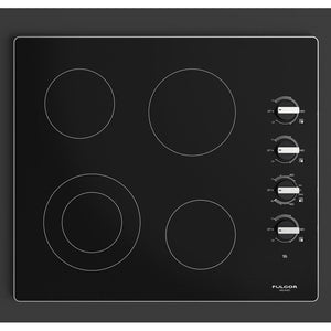 Fulgor Milano 24 in. 300 Series Electric Cooktop with 4 Burners and Glass Ceramic Cooktop in Stainless Steel (F3RK24S2)