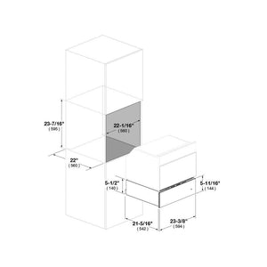 Fulgor Milano 24 in. 400 Series Warming Drawer with Push Door (F4DWD24S1)