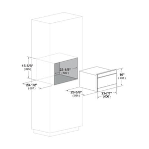 Fulgor Milano 24 in. 700 Series Built-In Microwave Drawer (F7DMW24S2)