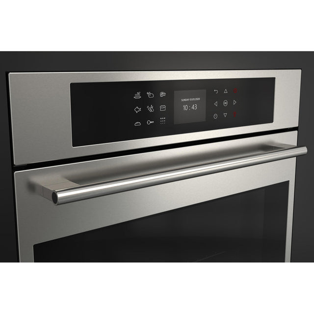 Fulgor Milano 24 in. Electric Single Wall Oven with Self Clean and Convection in Stainless Steel (F7SP24S1)