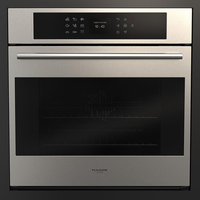 Fulgor Milano 24 in. Electric Single Wall Oven with Self Clean and Convection in Stainless Steel (F7SP24S1)
