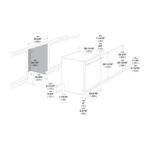 Fulgor Milano 24 in. Top Control Stainless Steel Dishwasher with Third Rack and Stainless Steel Tub (F6DWT24SS2)
