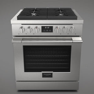 Fulgor Milano 30 in. 400 Series Accento All Gas Range in Stainless Steel (F4PGR304S2)