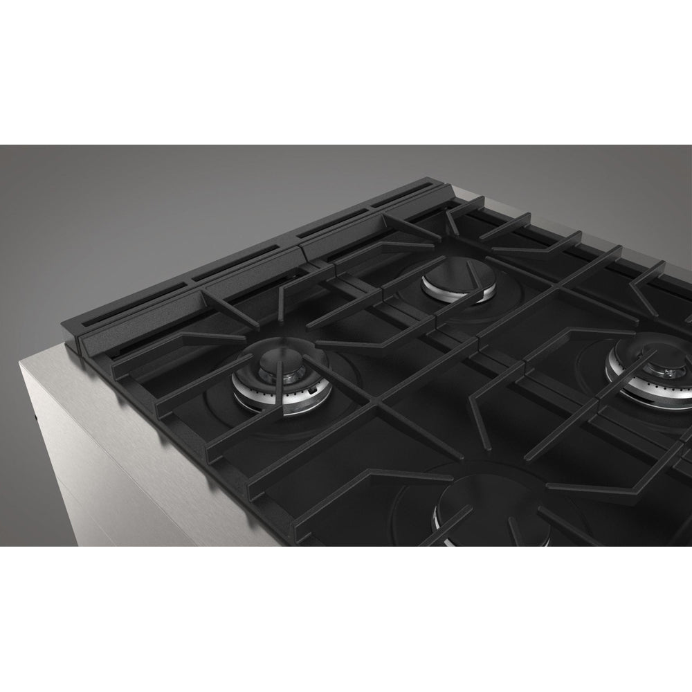 Fulgor Milano 30 in. 400 Series Accento Dual Fuel Range in Stainless Steel (F4PDF304S1)