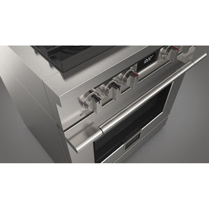 Fulgor Milano 30 in. 400 Series Accento Dual Fuel Range in Stainless Steel (F4PDF304S1)