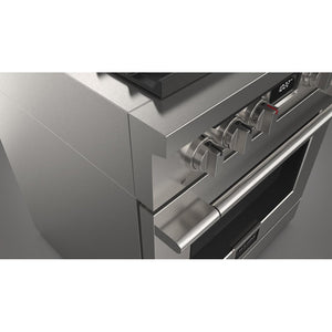 Fulgor Milano 30 in. 400 Series Accento Dual Fuel Range in Stainless Steel (F4PDF304S1)