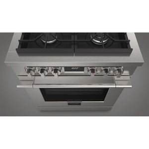 Fulgor Milano 30 in. 400 Series Accento Dual Fuel Range in Stainless Steel (F4PDF304S1)
