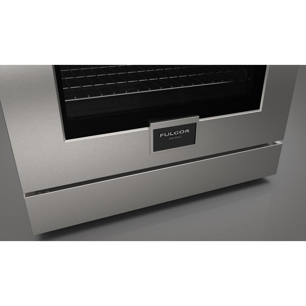 Fulgor Milano 30 in. 400 Series Accento Dual Fuel Range in Stainless Steel (F4PDF304S1)