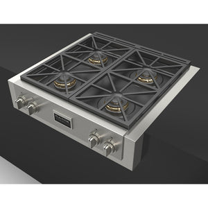 Fulgor Milano 30 in. 600 Professional Series All Gas Rangetop in Stainless Steel (F6GRT304S1)