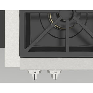 Fulgor Milano 30 in. 600 Professional Series All Gas Rangetop in Stainless Steel (F6GRT304S1)
