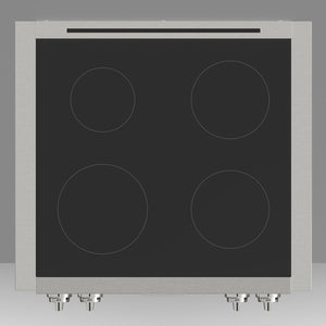 Fulgor Milano 30 in. 600 Professional Series Induction Rangetop in Stainless Steel with Glass Ceramic Top (F6IRT304S1)