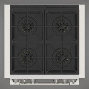 Fulgor Milano 30 in. 600 Series Dual Fuel Range with 4 Burners in Stainless Steel (F6PDF304S1)
