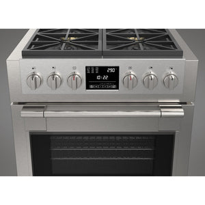 Fulgor Milano 30 in. 600 Series Dual Fuel Range with 4 Burners in Stainless Steel (F6PDF304S1)