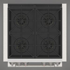 Fulgor Milano 30 in. 600 Series Pro All Gas Range with 4 Burners in Stainless Steel (F6PGR304S2)