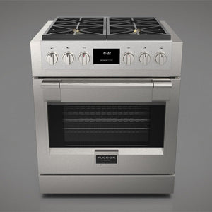 Fulgor Milano 30 in. 600 Series Pro All Gas Range with 4 Burners in Stainless Steel (F6PGR304S2)