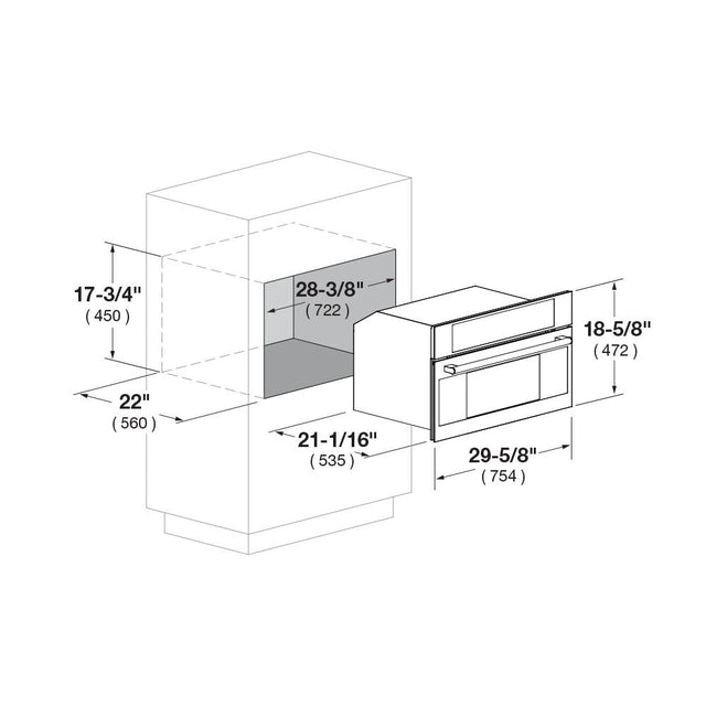 Fulgor Milano 30 in. 700 Series Combination Convection Steam Oven (F7DSCO30S1)
