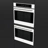 Fulgor Milano 30 in. Electric Built-in Convection Double Wall Oven with Color Options (F7DP30)-White Glass