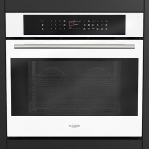 Fulgor Milano 30 in. Electric Built-in Convection Single Wall Oven with Color Options (F7SP30)-White Glass