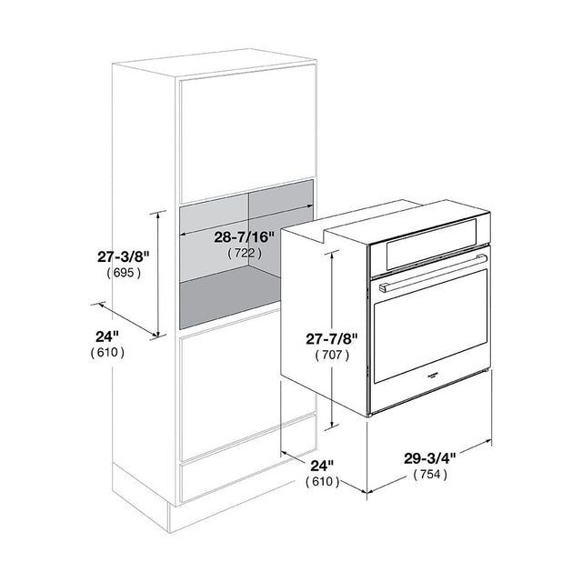 Fulgor Milano 30 in. Electric Built-in Convection Single Wall Oven with Color Options (F7SP30)