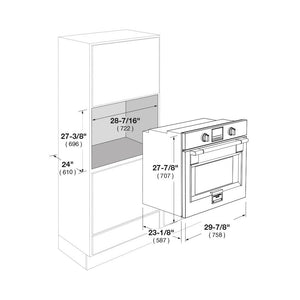Fulgor Milano 30 in. Electric Built-in Single Wall Oven in Stainless Steel (F6PSP30S1)