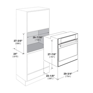 Fulgor Milano 30 in. Electric Built-in Single Wall Oven with Self Clean in Stainless Steel (F4SP30S3)