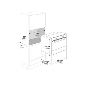 Fulgor Milano 30 in. Electric Single Wall Oven with Convection and Easy Clean in Stainless Steel (F1SP30S3)