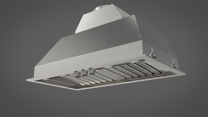 Fulgor Milano 34 in. 1000 CFM Professional Range Hood Insert with Knob Controls in Stainless Steel (F6BP34DS1)