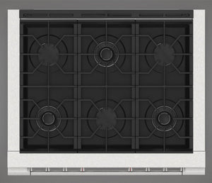 Fulgor Milano 36 in. 400 Series Accento All Gas Range in Stainless Steel (F4PGR366S2)