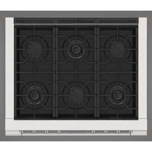 Fulgor Milano 36 in. 400 Series Accento Dual Fuel Range in Stainless Steel (F4PDF366S1)