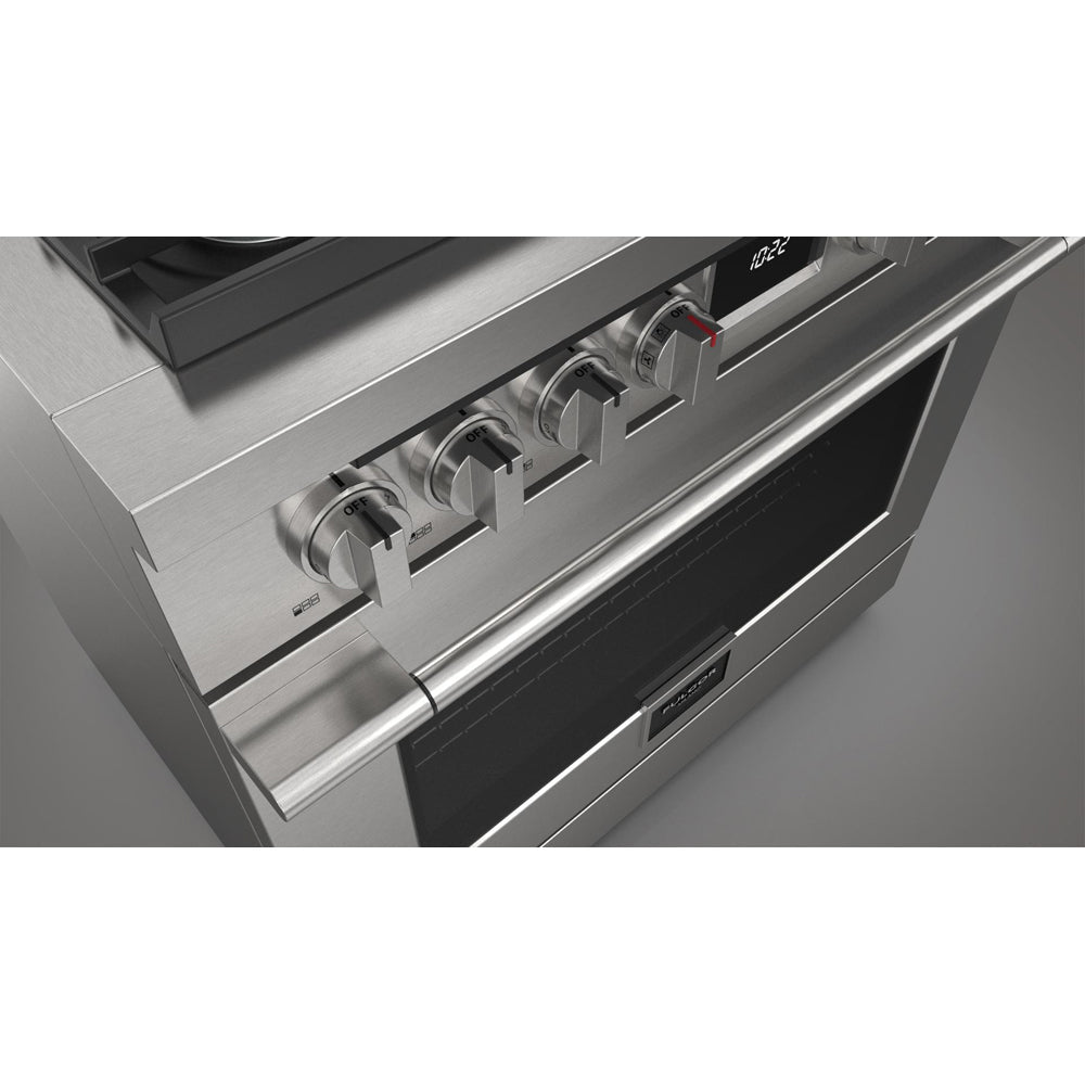 Fulgor Milano 36 in. 400 Series Accento Dual Fuel Range in Stainless Steel (F4PDF366S1)