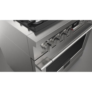 Fulgor Milano 36 in. 400 Series Accento Dual Fuel Range in Stainless Steel (F4PDF366S1)
