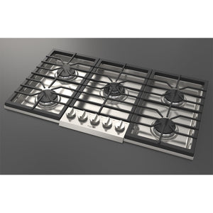 Fulgor Milano 36 in. 400 Series Gas Cooktop with 5 Burners in Stainless Steel (F4PGK365S1)