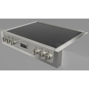 Fulgor Milano 36 in. 600 Professional Series Induction Rangetop in Stainless Steel with Glass Ceramic Top (F6IRT365S1)