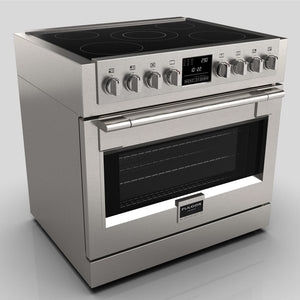 Fulgor Milano 36 in. 600 Series All Electric Induction Range in Stainless Steel (F6PIR365S1)
