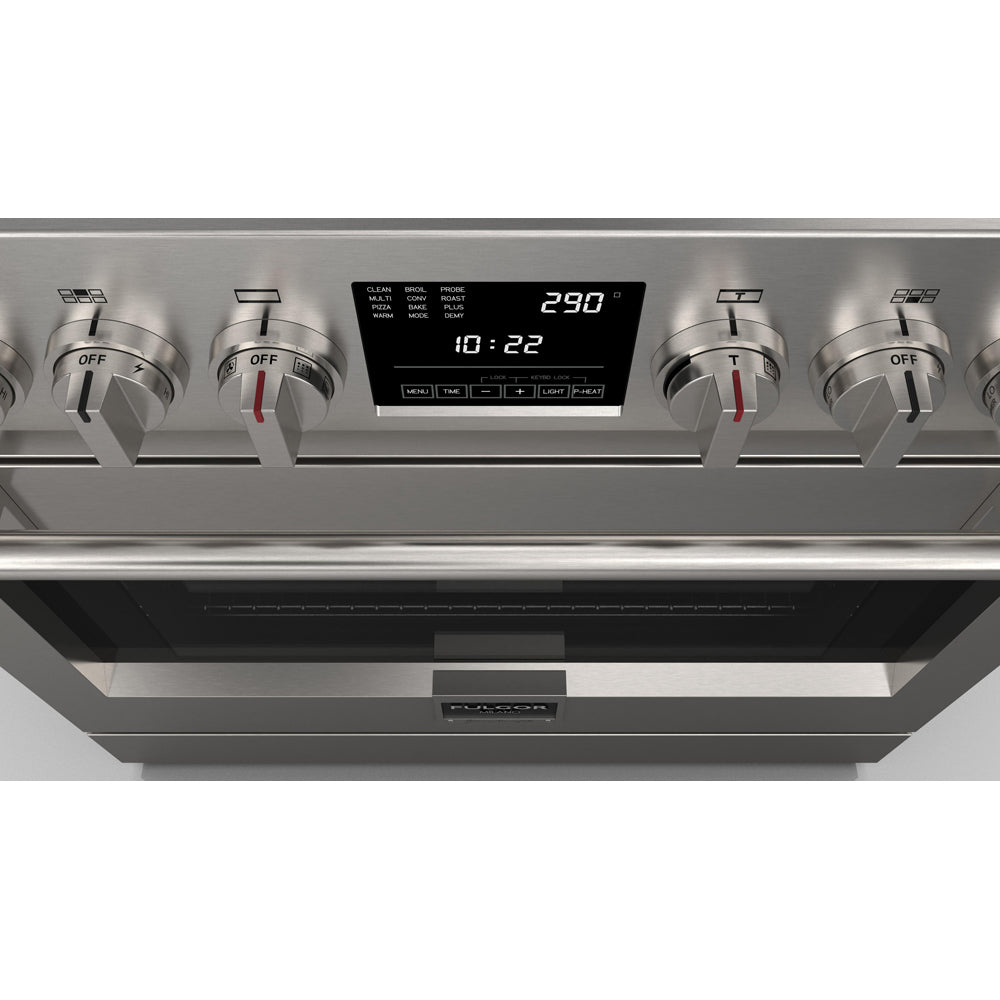 Fulgor Milano 36 in. 600 Series Dual Fuel Range with 6 Burners in Stainless Steel (F6PDF366S1)