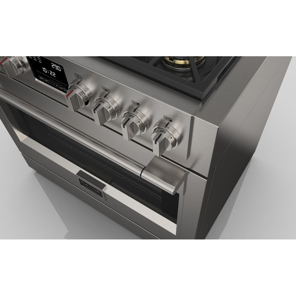 Fulgor Milano 36 in. 600 Series Dual Fuel Range with 6 Burners in Stainless Steel (F6PDF366S1)