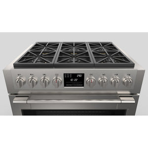 Fulgor Milano 36 in. 600 Series Dual Fuel Range with 6 Burners in Stainless Steel (F6PDF366S1)