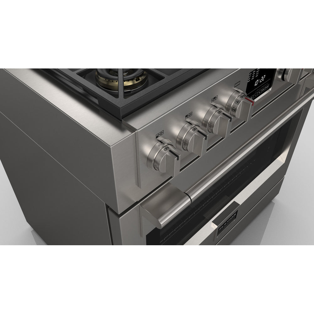 Fulgor Milano 36 in. 600 Series Dual Fuel Range with 6 Burners in Stainless Steel (F6PDF366S1)