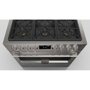 Fulgor Milano 36 in. 600 Series Dual Fuel Range with 6 Burners in Stainless Steel (F6PDF366S1)