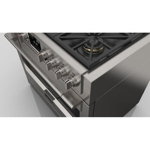 Fulgor Milano 36 in. 600 Series Dual Fuel Range with 6 Burners in Stainless Steel (F6PDF366S1)