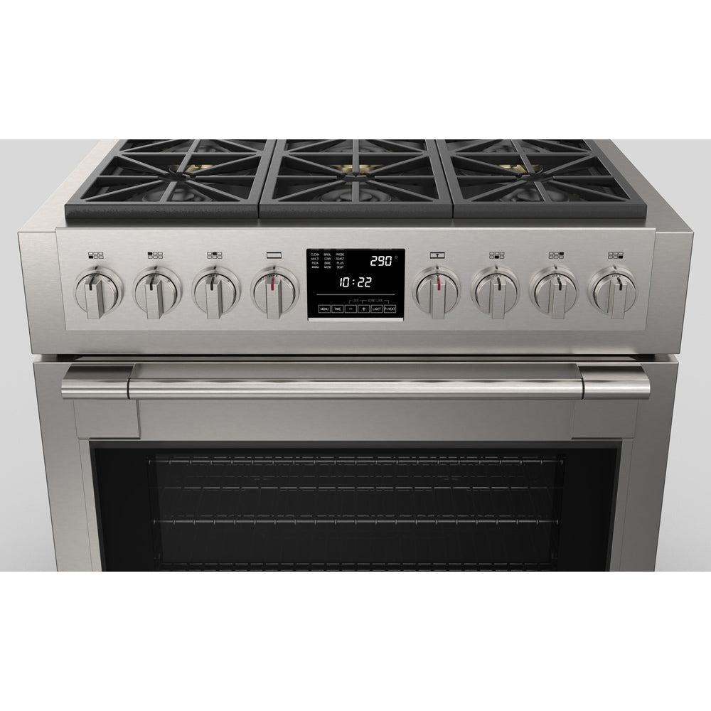Fulgor Milano 36 in. 600 Series Dual Fuel Range with 6 Burners in Stainless Steel (F6PDF366S1)