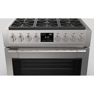 Fulgor Milano 36 in. 600 Series Dual Fuel Range with 6 Burners in Stainless Steel (F6PDF366S1)