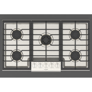 Fulgor Milano 36 in. 600 Series Gas Cooktop with 5 Burners in Stainless Steel (F6PGK365S1)