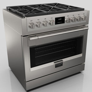 Fulgor Milano 36 in. 600 Series Pro All Gas Range with 6 Burners in Stainless Steel (F6PGR366S2)