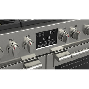 Fulgor Milano 48 in. 600 Series Dual Fuel Range with 6 Burners and Trilaminate Griddle in Stainless Steel (F6PDF486GS1)