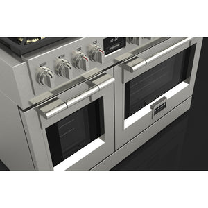 Fulgor Milano 48 in. 600 Series Pro All Gas Range with 6 Burners and Trilaminate Griddle in Stainless Steel (F6PGR486GS2)